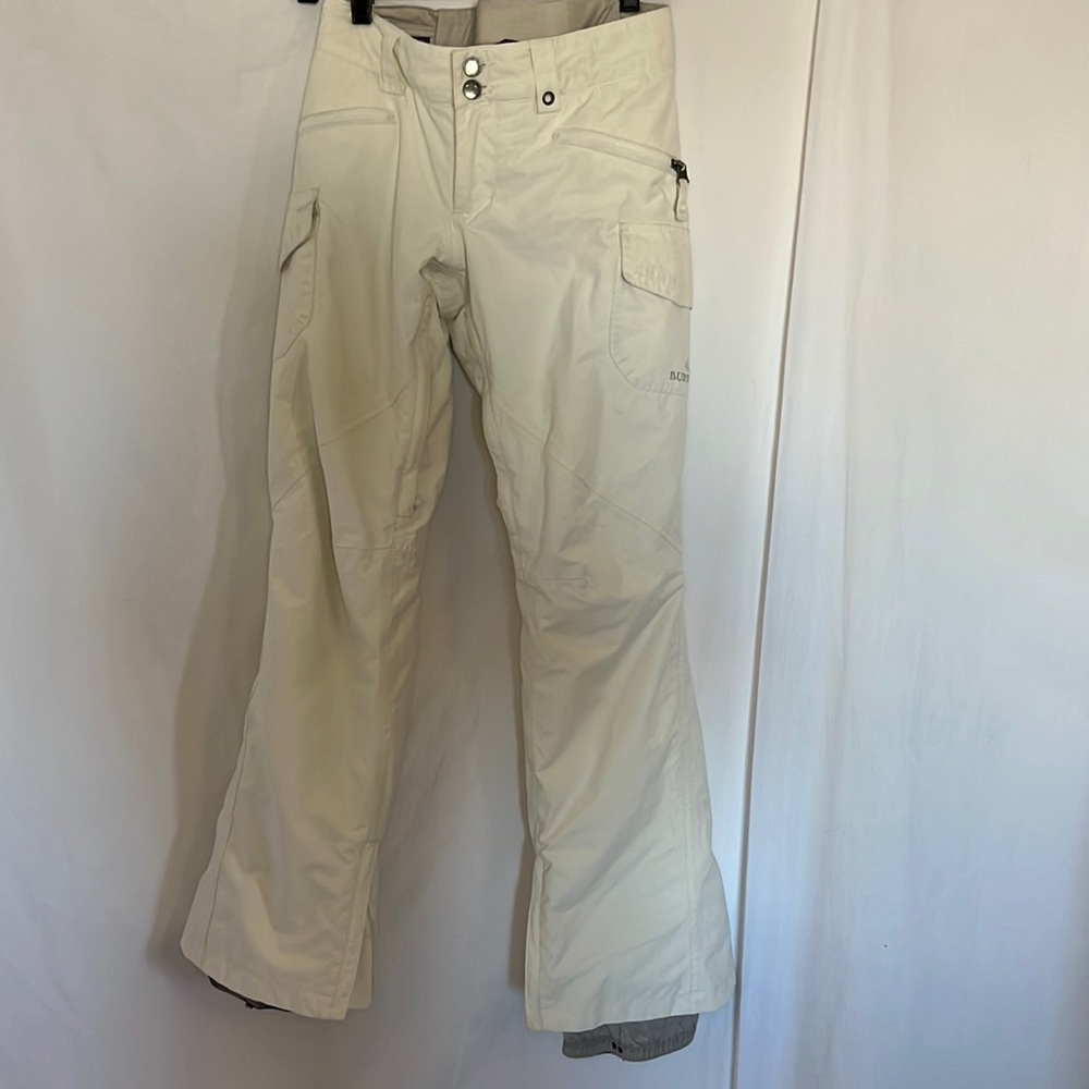 Burton Women’s fleece lined snow pants size XS off white